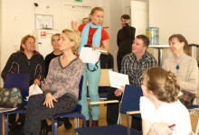 Seminaarin osallistujat -Karjalankansan teatterista